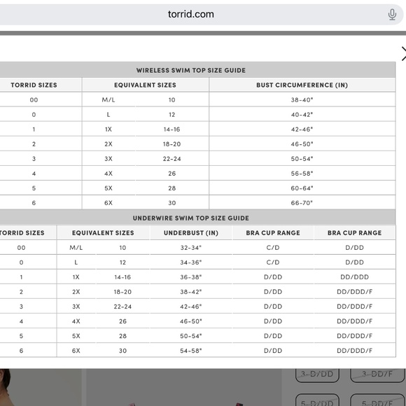 Torrid Underwire Strappy Front Bikini Top Sz 1 DD/DDD Bright Floral - Picture 4 of 13